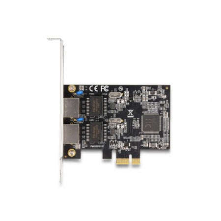 DeLOCK Scheda PCI Express x1 per 2 x RJ45 Gigabit LAN (Delock - netv?rksadapter - PCIe 2.0 -)