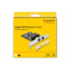 DeLOCK Scheda PCI Express x1 per 2 x RJ45 Gigabit LAN (Delock - netv?rksadapter - PCIe 2.0 -)