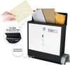 Cassetta Porta Posta Acciaio Verniciato Antiruggine 37x33.5x10 cm 2 Chiavi Bianco Nero