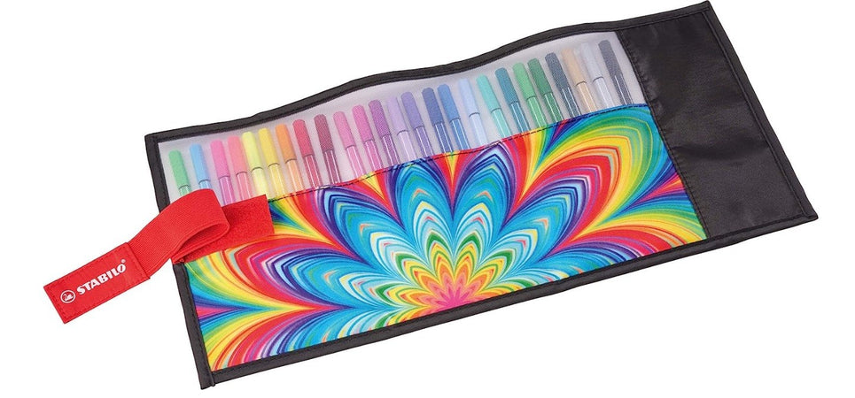 Stabilo, Astuccio Rollerset, Arty Edition, 25 colori