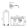 BATT. X UPS TECNOWARE 12V 9AH FASTON