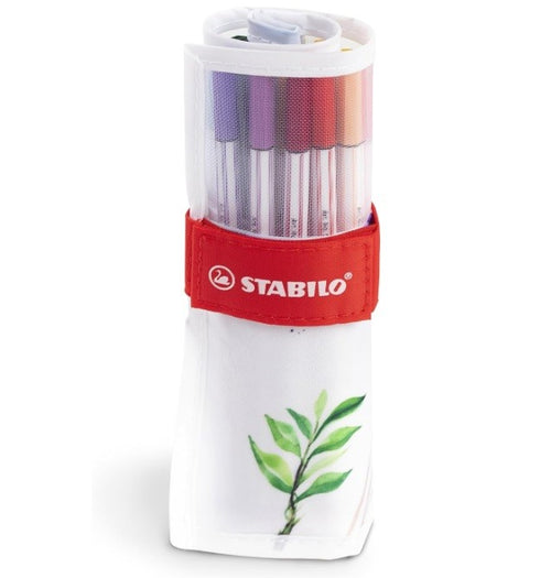 Stabilo, Astuccio Rollerset, Pen 68 Brush, 18 Pennarelli Con Punta Flessibile