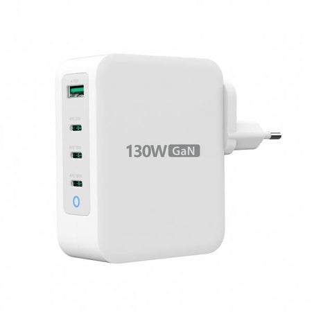 j5create JUP43130E-EN - Caricatore GaN USB-C a 4 porte da 130W - UE (130W GAN USB-C 4-PORT CHARGER - EU)