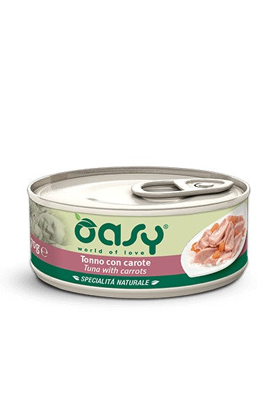 Oasy Gatti Specialità Naturale Tonno con Carote Scatoletta 70gr
