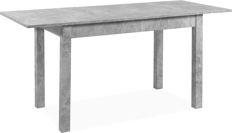 tavolo da pranzo cucina allungabile in legno moderno soggiorno 6 posti grigio cemento 5BN2253,132,2D32