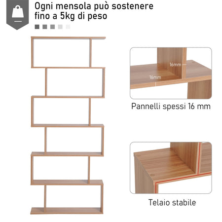 libreria mobile scaffale libri libreria da parete muro grande soggiorno salotto ingresso camera ufficio studio in legno 9JK833-382BN88K