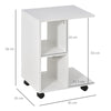 tavolino con ruote da salotto soggiorno caffè divano moderno bar bianco cucina camera da letto legno 888833-779WTFFR