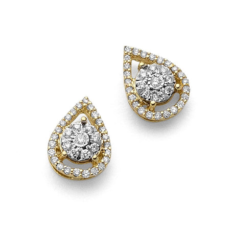 DONNA ORO Orecchini In Oro Bianco/Giallo E Diamanti