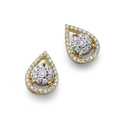 DONNA ORO Orecchini In Oro Bianco/Giallo E Diamanti