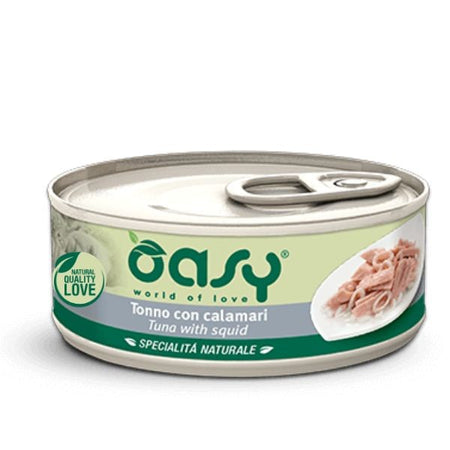 Oasy Specialità Naturale Gatti Tonno con Calamari Scatoletta 150gr
