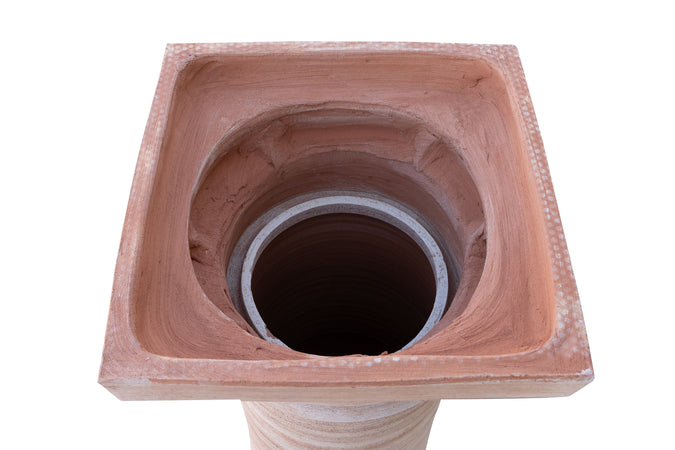 Biscottini Colonna pergola gazebo in Terracotta 100% Made in Italy interamente Lavorata a Mano