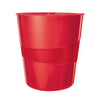 Cestino Gettacarte Wow Rosso 15Lt Leitz