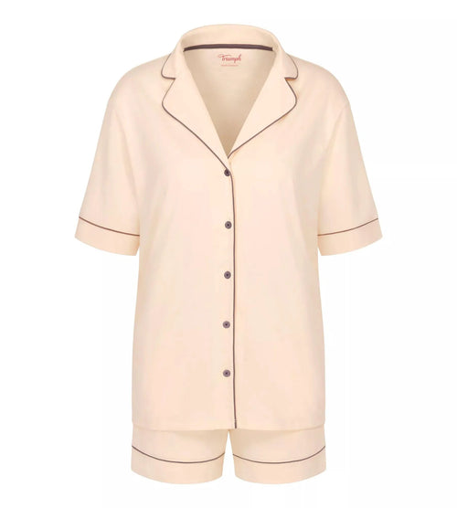 Triumph Pigiama Corto da Donna a Maniche Corte Boyfriend 02 PSK 10214946 S40 - Passarelli Biancheria