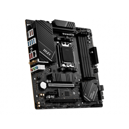 Scheda Madre Msi PRO B650M-A WIFI - Socket AM5 - Supporta i processori AMD Ryzen 7 7th Gen, AMD Ryzen 9 7th Gen - 4x DDR5 - RAID 0, 1,10 - DisplayPort, Hdmi - USB 3.2/2.0 - Gigabit LAN, WIFI - Audio
