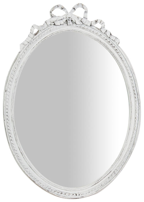 Biscottini Biscottini Specchiera Parete Ovale Cornice Resina Elegante Design 36x3x50 Decor