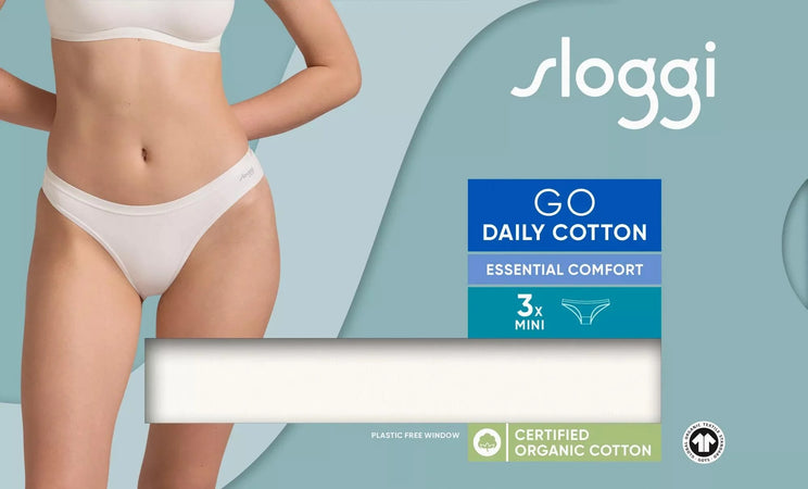 Sloggi Donna 3 Slip Mini Go daily Cotton 3P 2502S16
