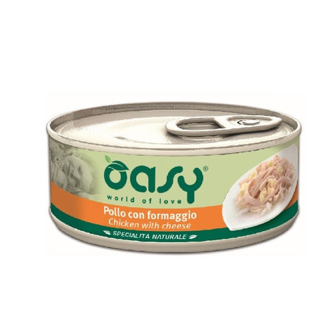 Oasy Specialità Naturale Gatti Pollo con Formaggio Scatoletta 150gr