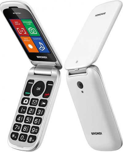 telefono cellulare brondi stone+ bianco