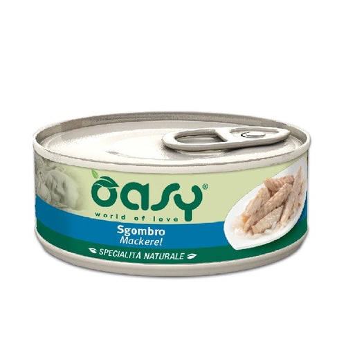 Oasy Specialità Naturale Gatti Sgombro Scatoletta 150gr