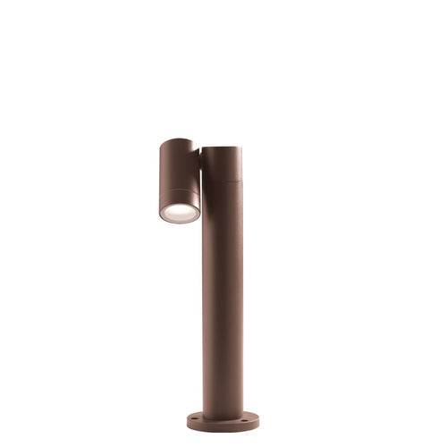 Lampioncino esterno Gea Led GES1110 45H GU10 LED marrone lampada terra spot orientabile alluminio