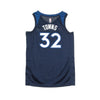 NIKE NBA Canotta Basket Uomo Nba Swingman Jersey Icon Edition No 32 Karl Anthony Towns Mintim Road College Navy da uomo