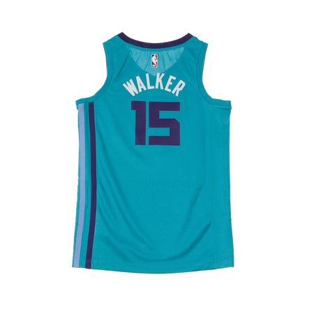 JORDAN NBA Canotta Basket Uomo Nba Swingman Jersey Icon Edition No 15 Kemba Walker Chahor Road Rapid Teal/new Orchid da uomo