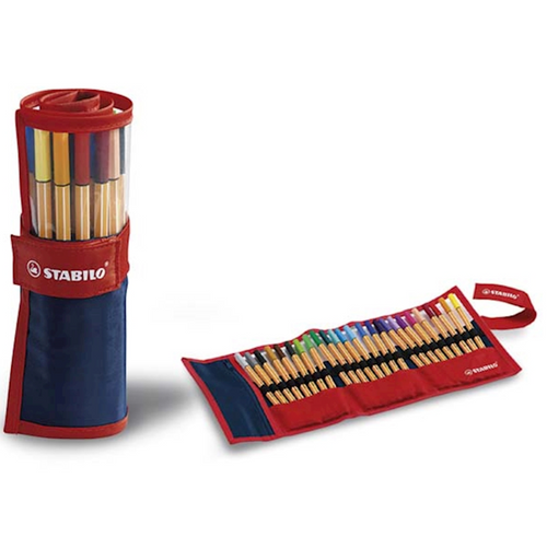 Stabilo, rollerset point 88 con 25 colori assortiti