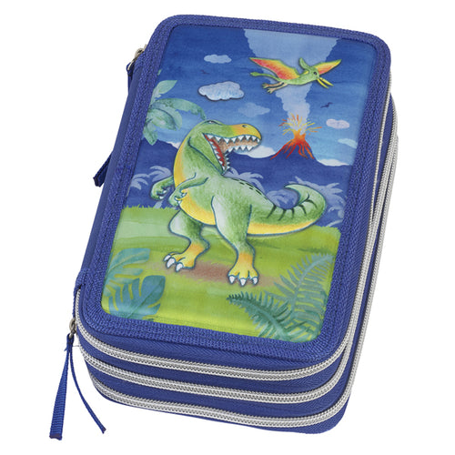 Astuccio 3 Zip Dinosaur Edition Faber Castell