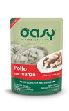 Oasy Specialità Naturale Gatti Pollo con Manzo Busta 70gr