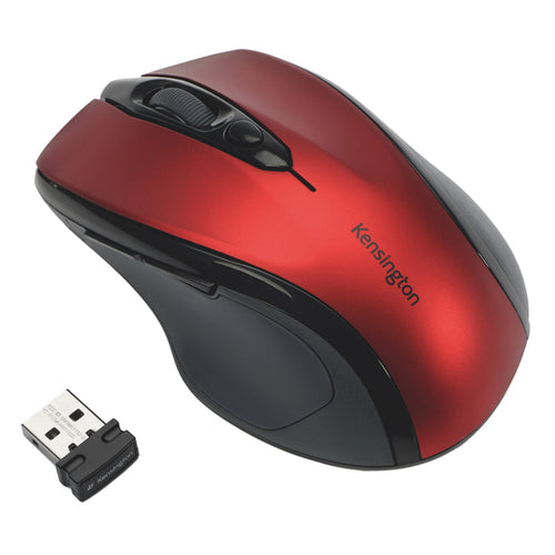 Mouse Wireless Pro Fit Di Medie Dimensioni - Rosso Rubino-Kensington