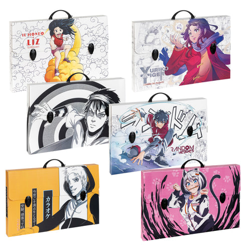 Valigetta Polionda Manga 36,5X56,5Cm Dorso 5,5Cm Fantasie Assortite Favorit