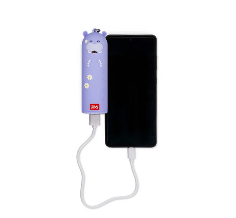legami, Caricabatteria Portatile - My Super Power a tema Hippo