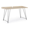 Scrivania Vintage District da ufficio e cameretta porta pc in legno naturale 142 cm