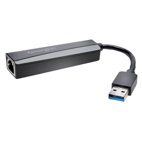 Adattatore Ethernet Usb-A Nero-Kensington