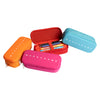 Astuccio 2 Zip Silicone E Poliestere 21X5Xc9Cm Colori Assortiti Monocromo Pigna