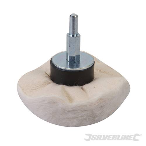 Spugna di lucidatura in cotone morbido per trapani elettrici diametro 6mm silverline freeshipping - Eternal Brico