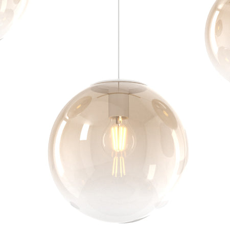 Lampadario classico Top Light BIG ECLIPSE 1194 OS S3 RPM AM E27 LED vetro lampada soffitto sfera globo