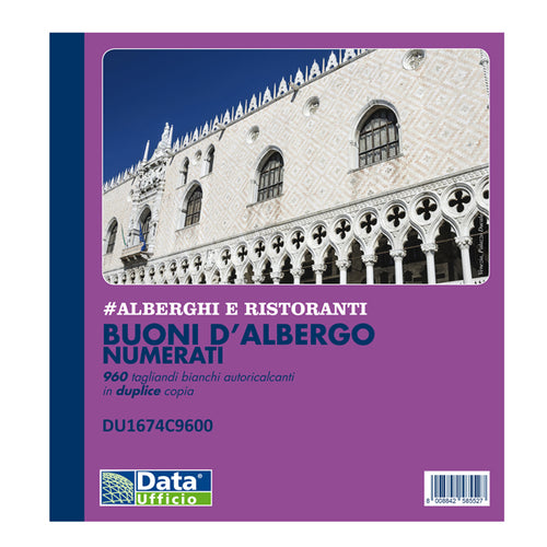 Blocco 960 Tagliandi Bianchi Auto Ricalcanti Numerati (10 Tgl.Pagdata Ufficio