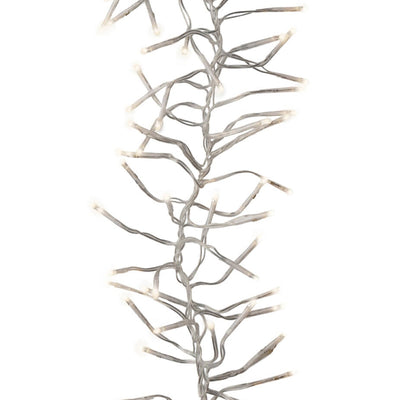 Serie di luci di natale a LED bianco caldo da 13,5 m