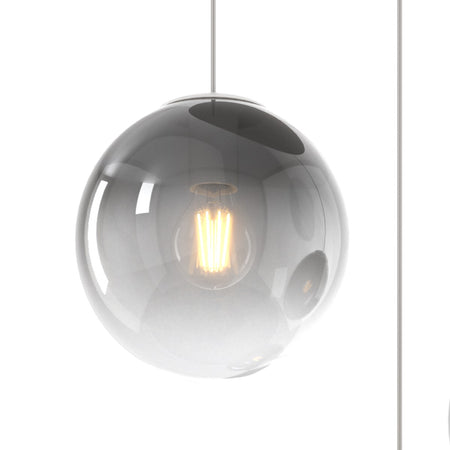 Lampadario moderno Top Light BIG ECLIPSE 1194 BI S3 TP FU E27 LED vetro lampada soffitto sfera globo