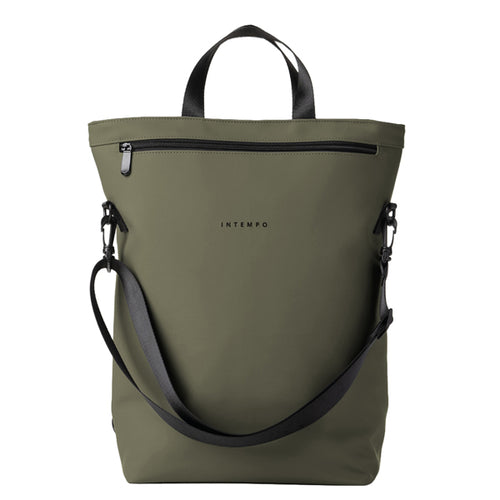 Borsa Zainabile Drop Gomma Antipioggia Dim. 30X44X14Cm Verde Intempo