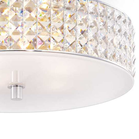 Plafoniera moderna Ideal Lux ROMA PL9 087863 G9 LED vetro cristallo lampada soffitto