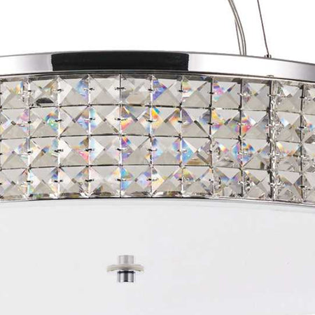Lampadario moderno Ideal Lux ROMA SP9 093048 G9 LED vetro cristallo sospensione