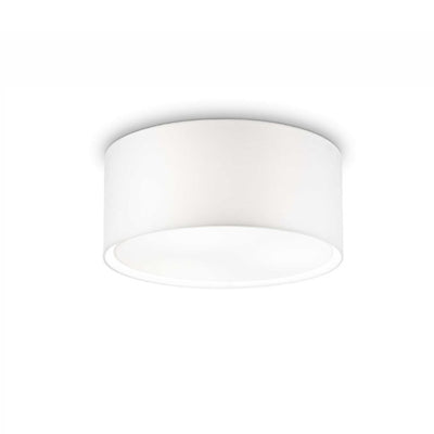 Plafoniera moderna Ideal Lux WHEEL PL3 036014 E27 LED metallo pvc tessuto lampada soffitto