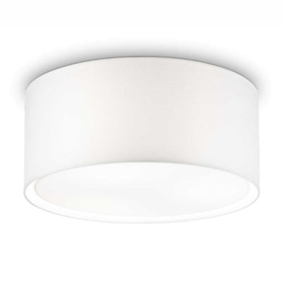 Plafoniera moderna Ideal Lux WHEEL PL5 036021 E27 LED metallo pvc tessuto lampada soffitto