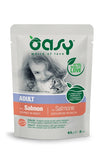 Oasy Adult Bocconcini in Salsa Gatti Salmone Busta 85gr