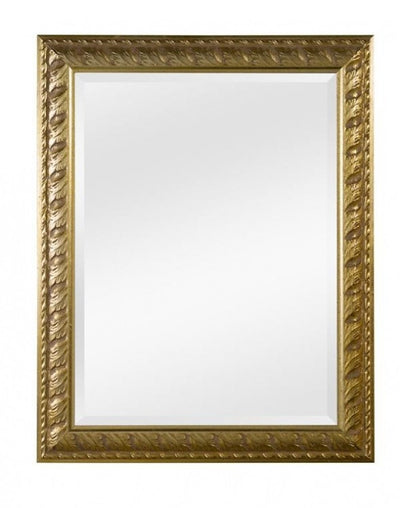 MOBILI 2G - Specchiera in foglia oro rettangolare Misure:76 x 96 x 4