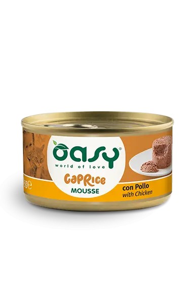 Oasy Adult CaPrice Gatti Mousse Pollo Scatoletta 85gr