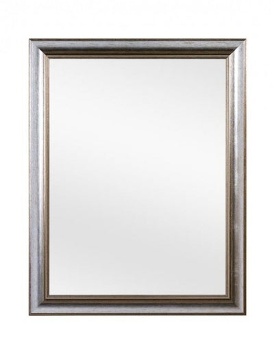 MOBILI 2G - Specchiera in foglia argento rettangolare Misure: 73 x 93 x 3