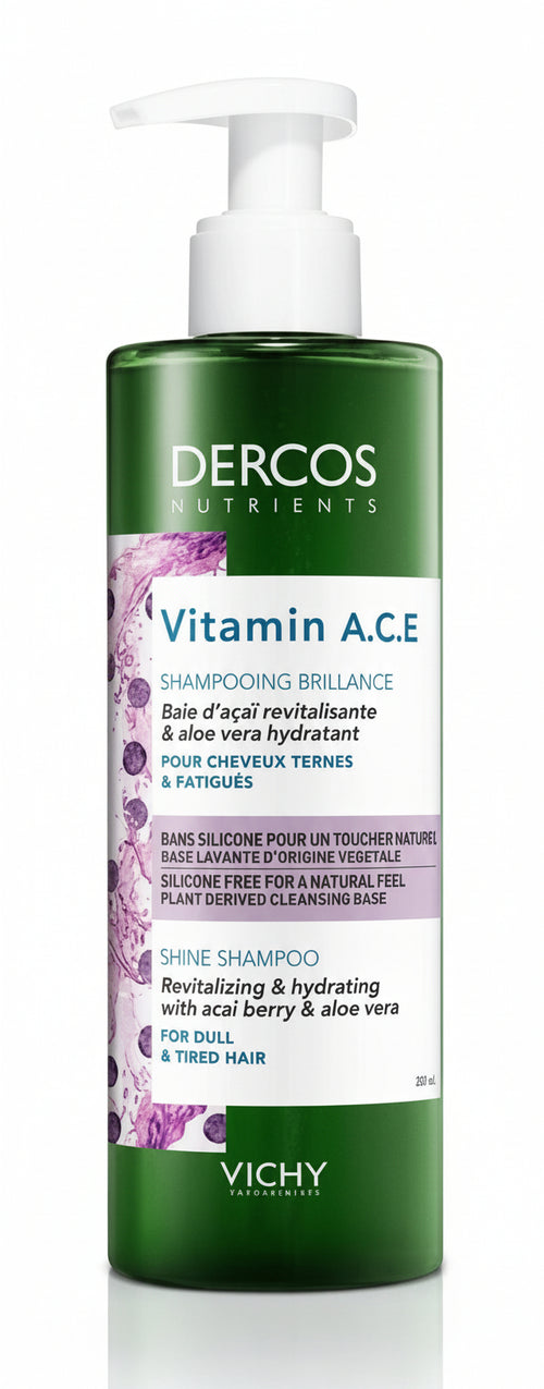 Vichy dercos nutrients vitamin a.c.e. shampoo illuminante 250ml